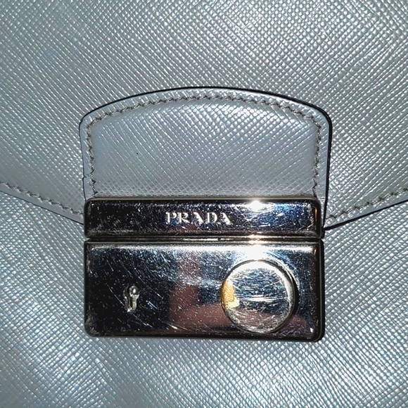 Prada Leather Clutch with Lock & Key - Picture 4 of 16